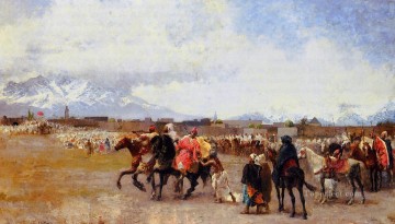  Weeks Painting - Powder Play City of Morocco outside the Walls Arabian Edwin Lord Weeks